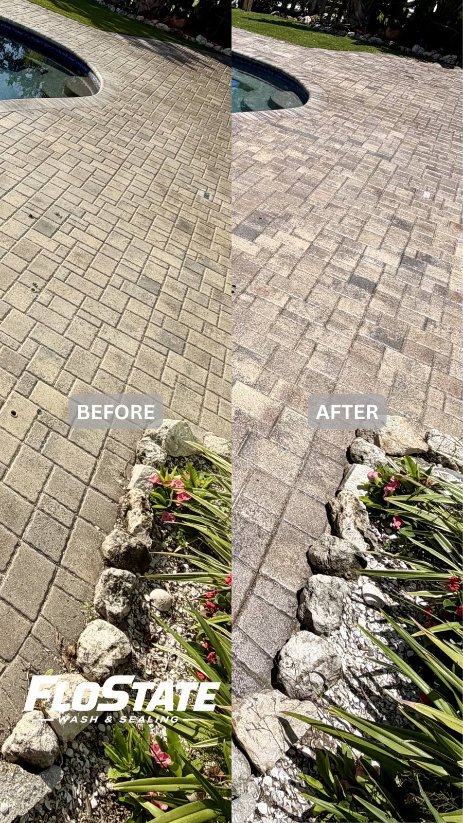 Paver sealing example 1