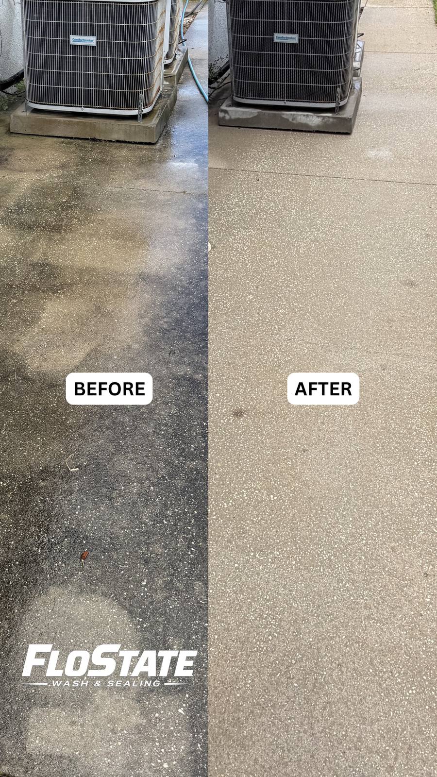 Pressure washing example 1