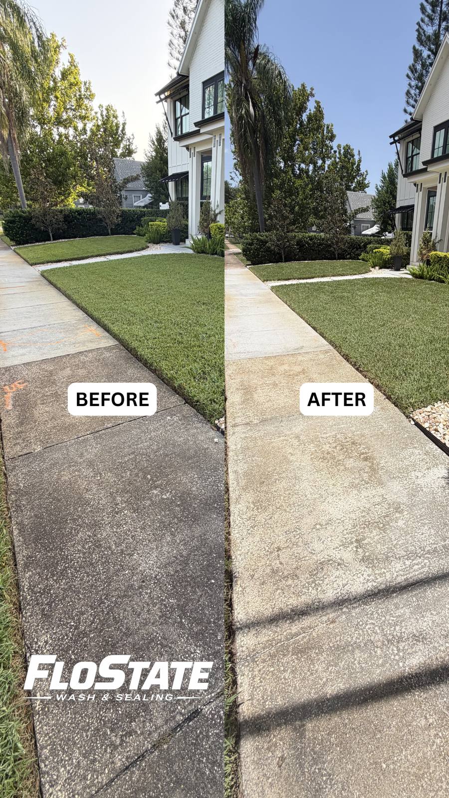 Pressure washing example 4