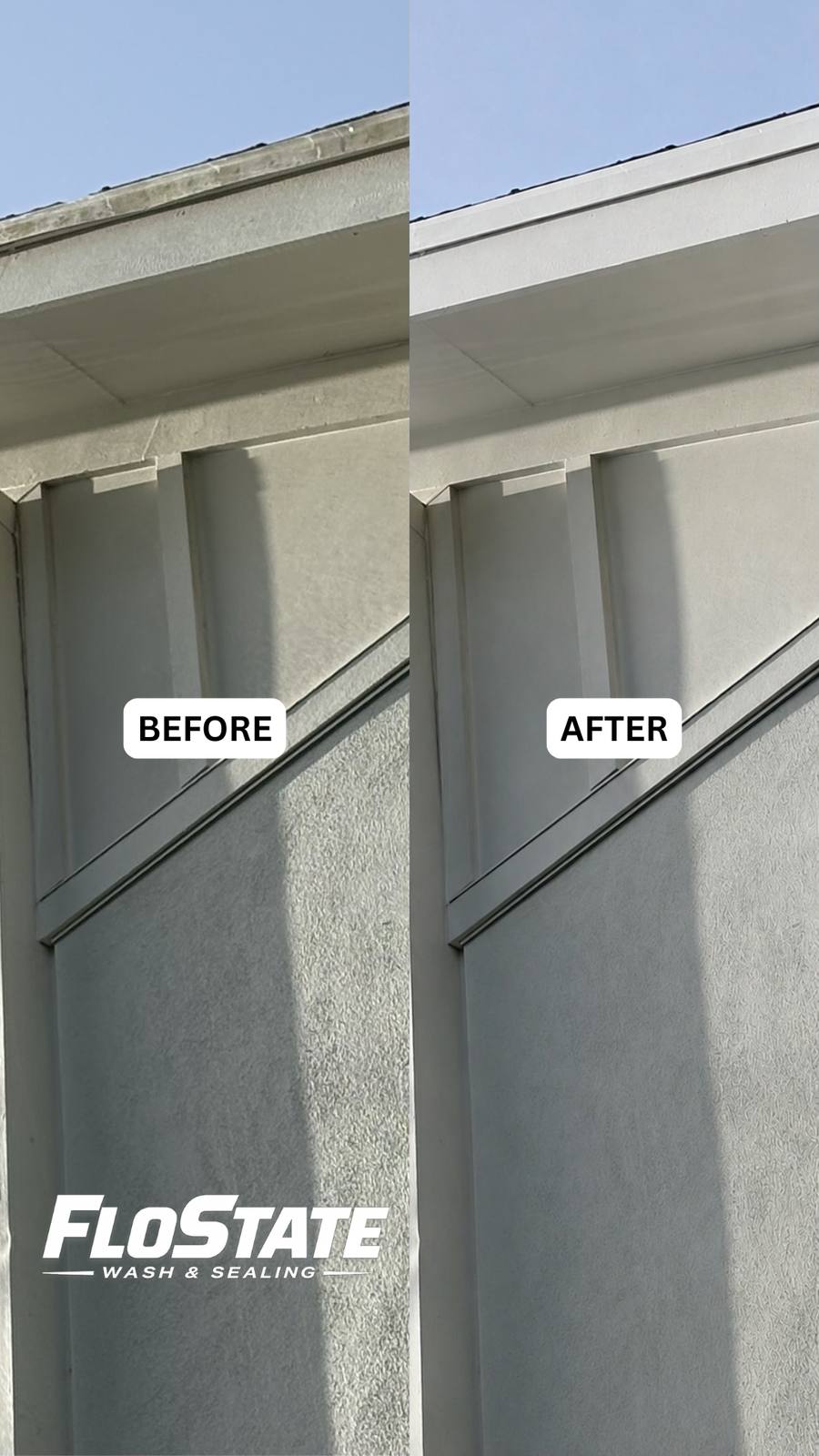 Soft washing example 2