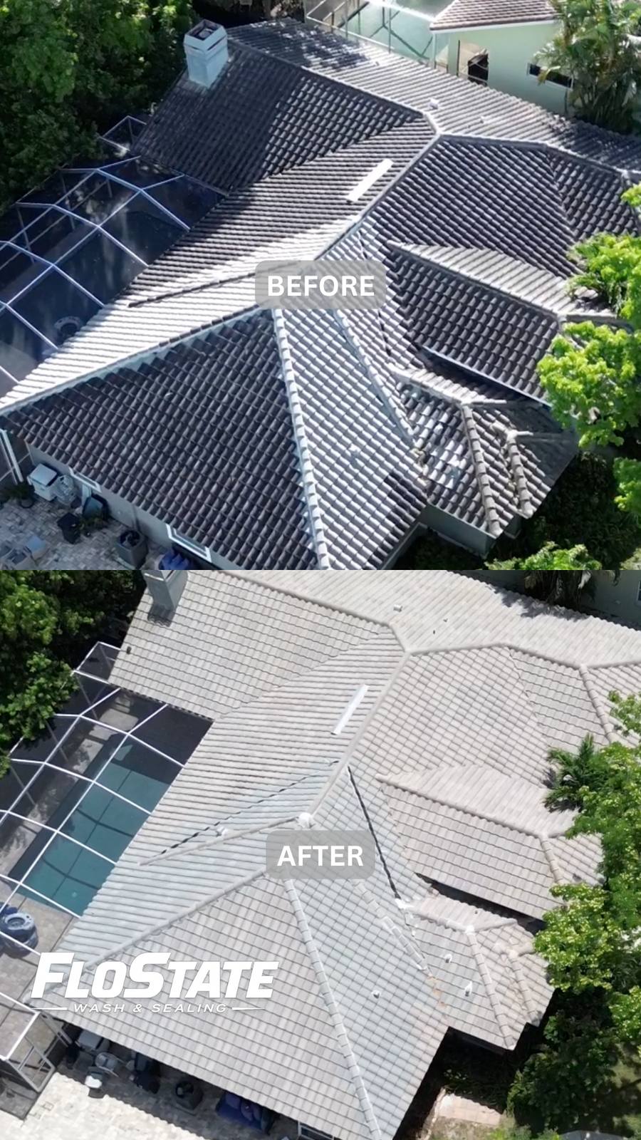 Soft washing example 3