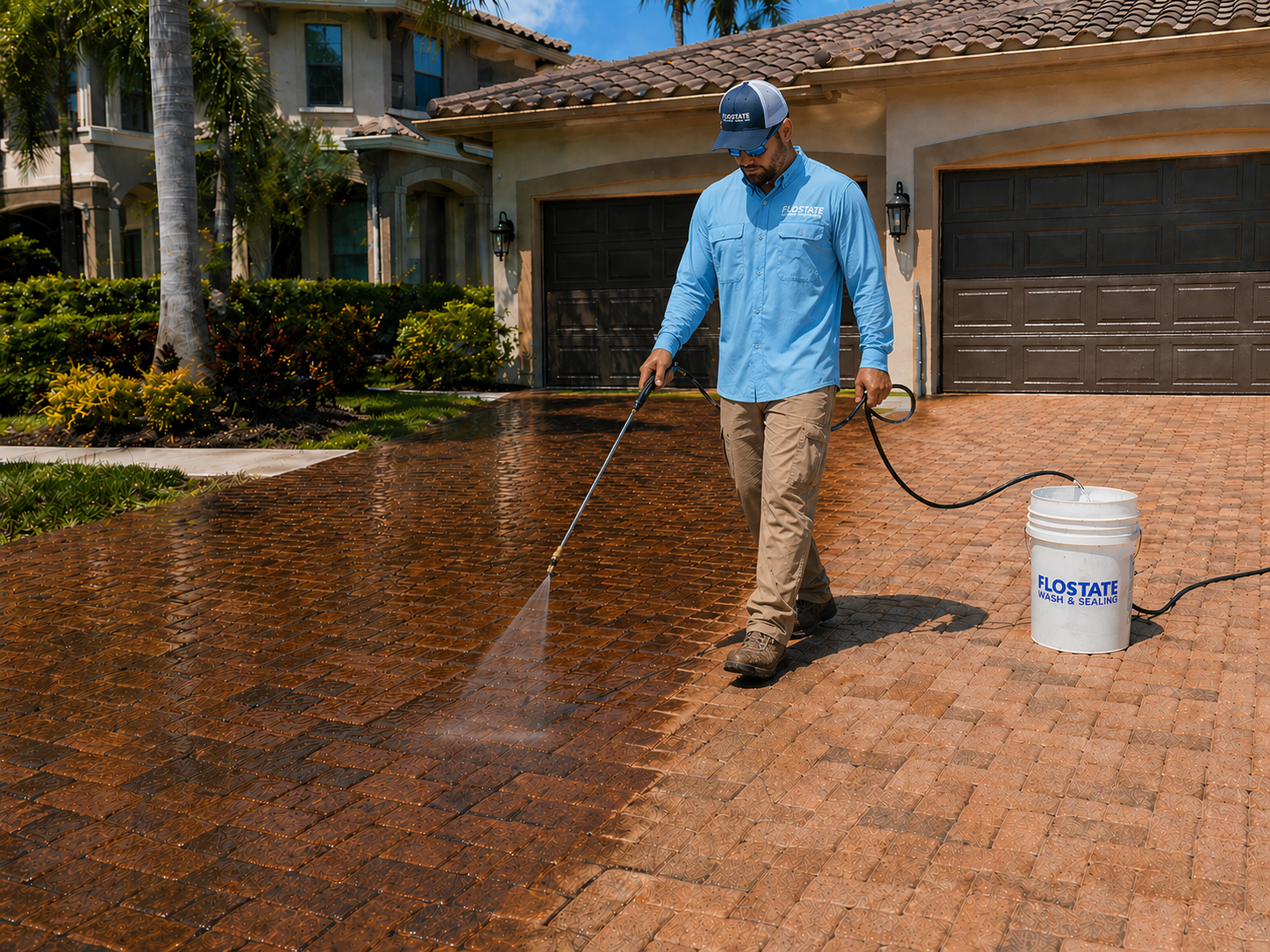 FloState paver sealing in St. Petersburg